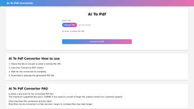AI to PDF - AI tool for Business & Finance