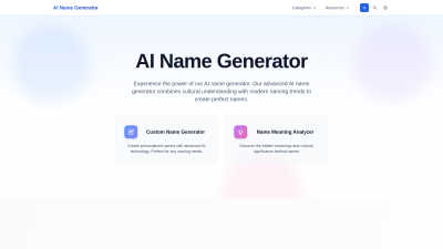 AI The Name - AI tool for Content Creation