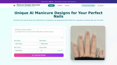 manicure.life - AI tool for Generative Art