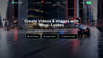 Magi-1 - AI tool for Content Creation