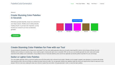 palettecolorgenerator.com - AI tool for Generative Art