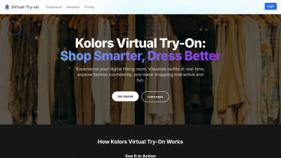 Kolors Virtual Try-On - AI tool for E-commerce