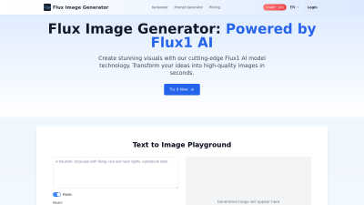 Flux Image Generator - AI tool for Content Creation