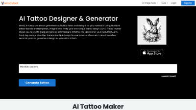 Windy AI Tattoo Generator - AI tool for Design Tools
