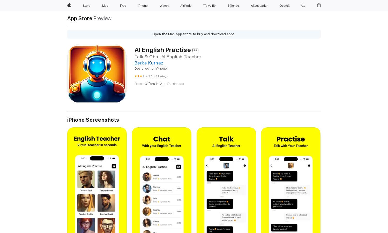 AI English Practice Website