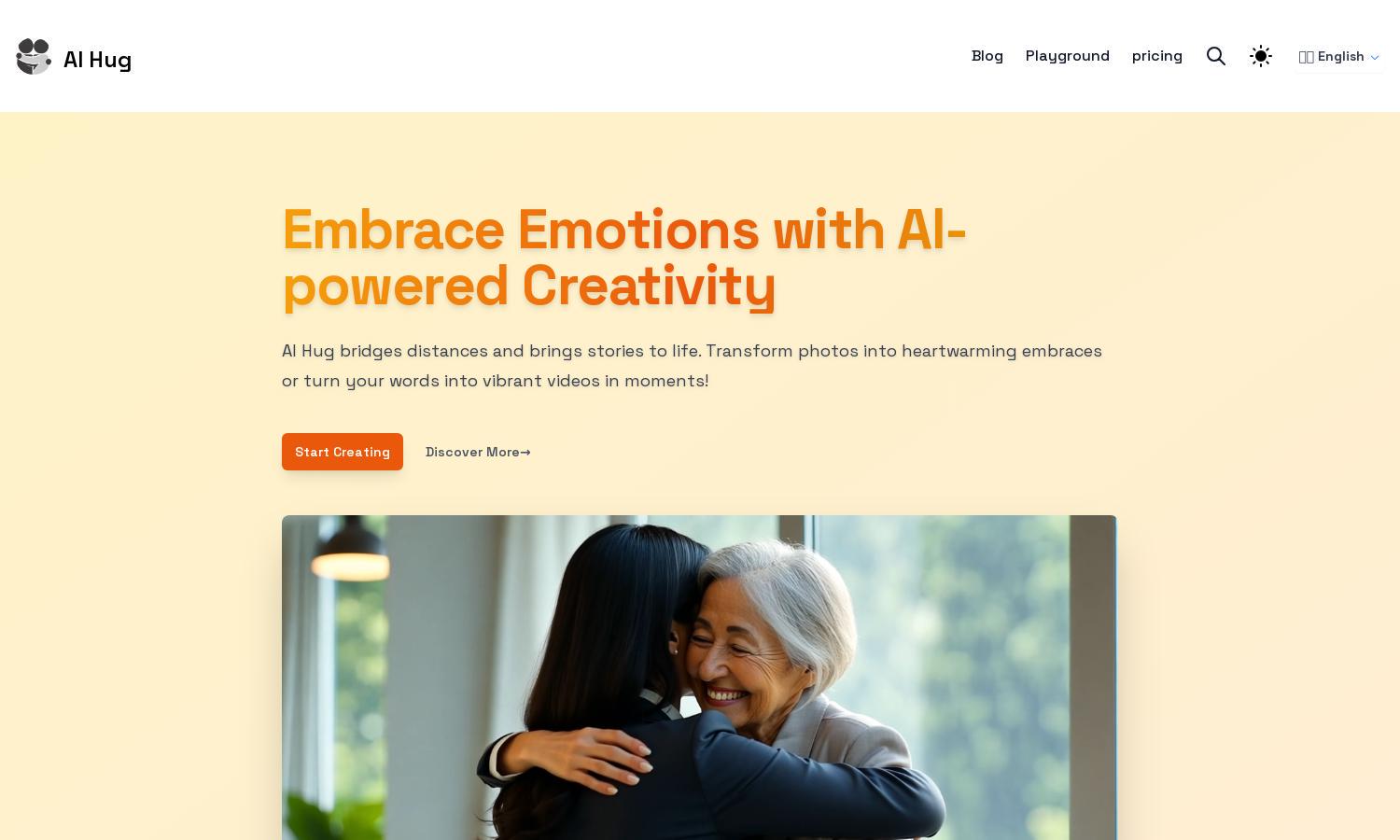 AI Hug Website