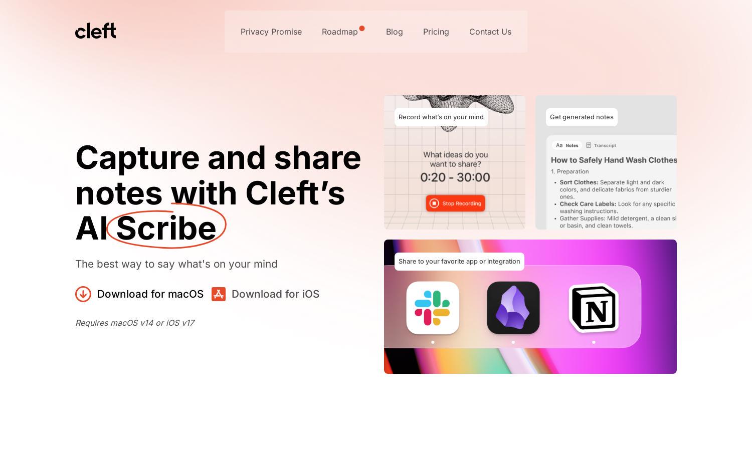 Cleft Notes Website