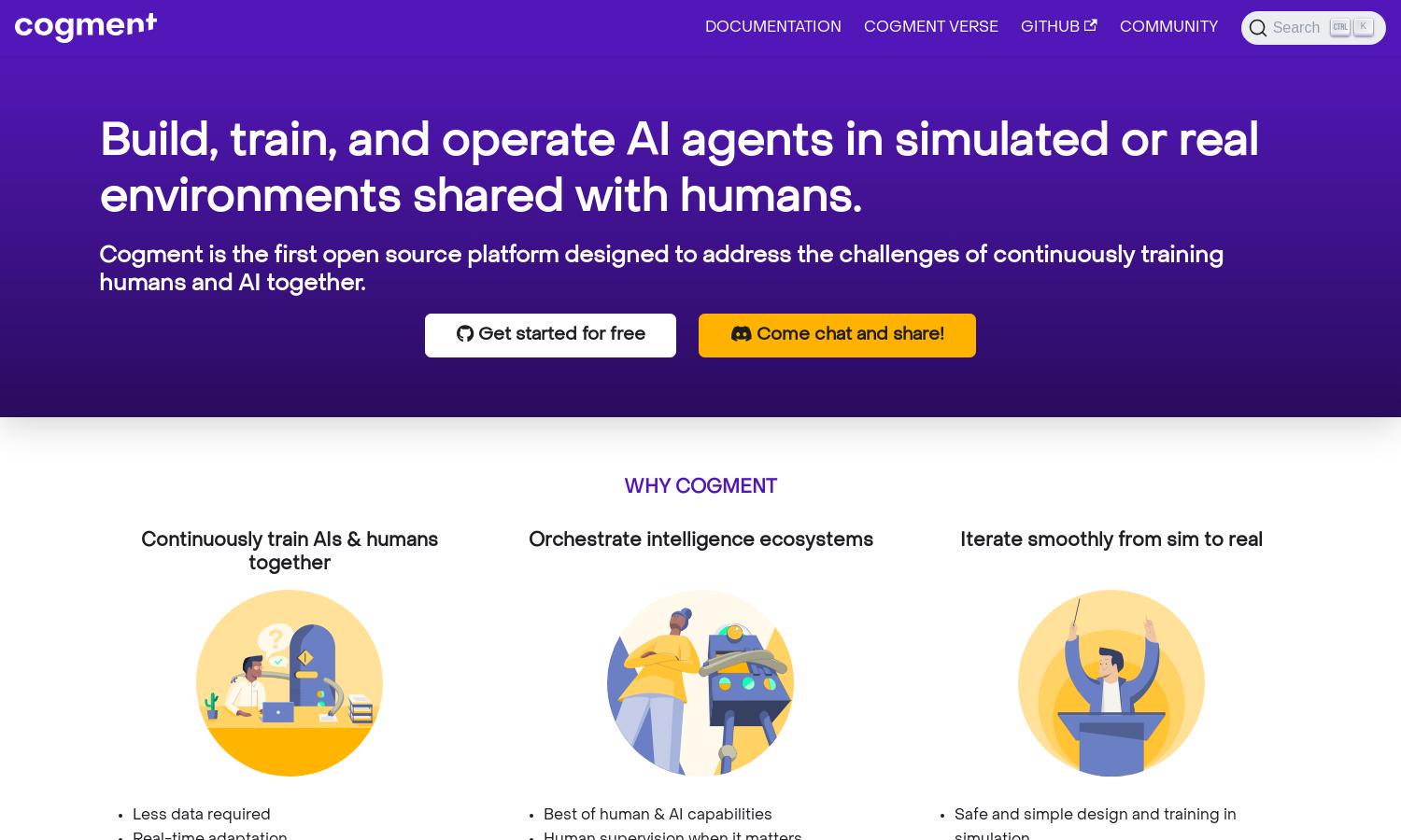 Cogment Website