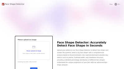 Face Shape Detector - AI tool for Image & Photo