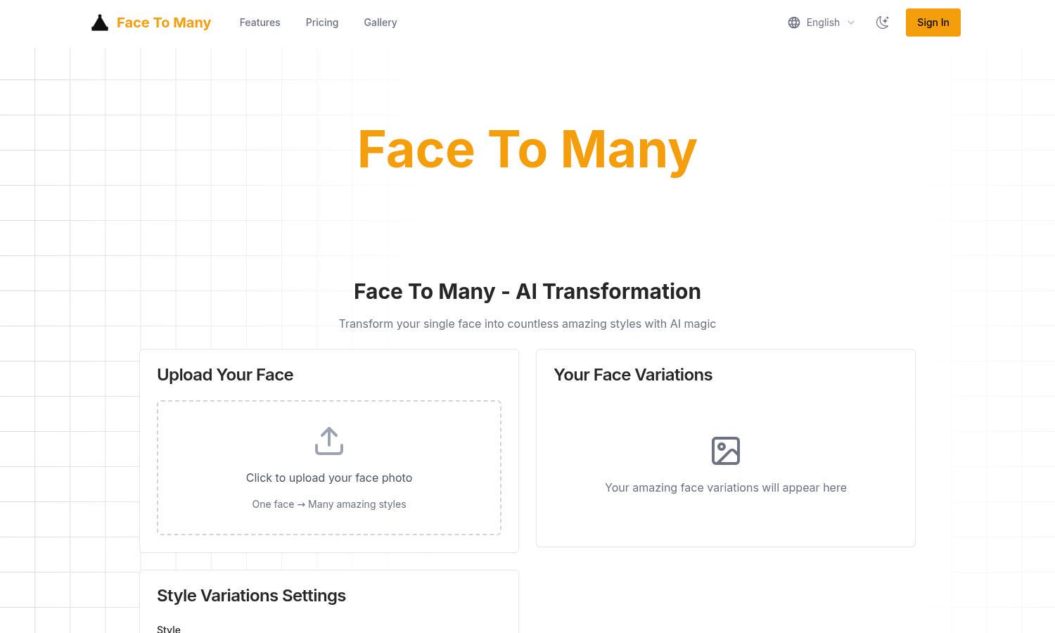 Face To Many Website