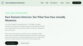 Face Features Detector - product for Lifestyle & Entertainment