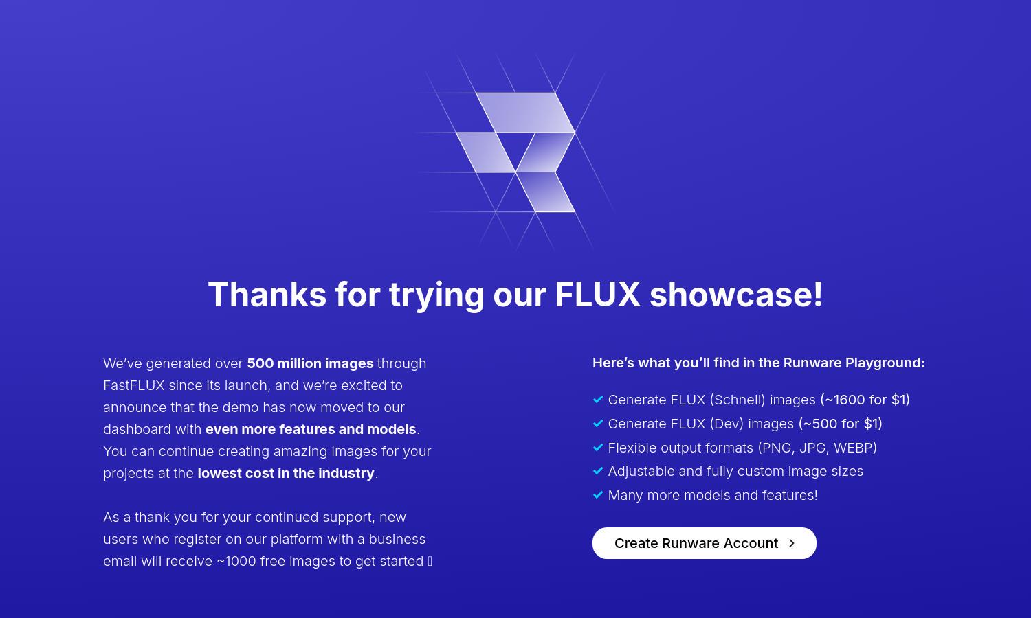 FastFLUX Website