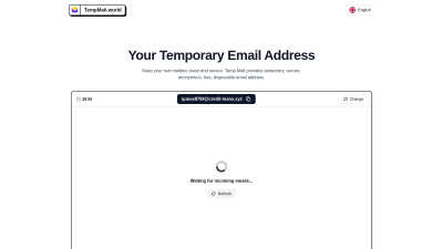 Tempmail.world - AI tool for Email Tools