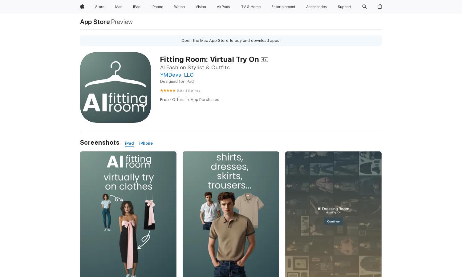 Fitting Room: Virtual Try On Website