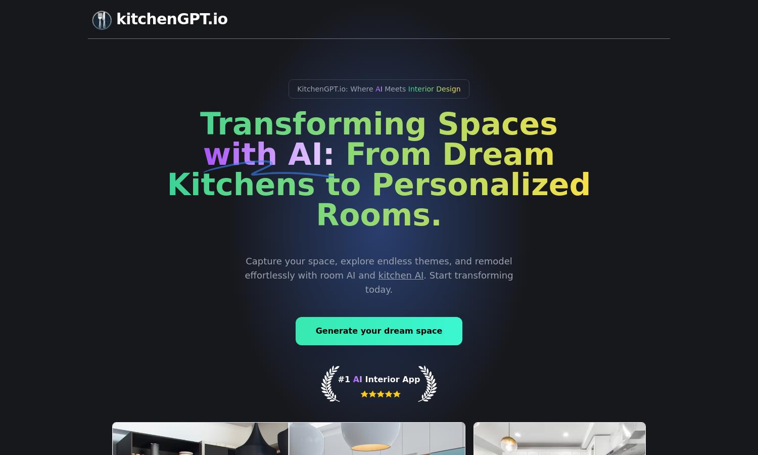 kitchenGPT Website