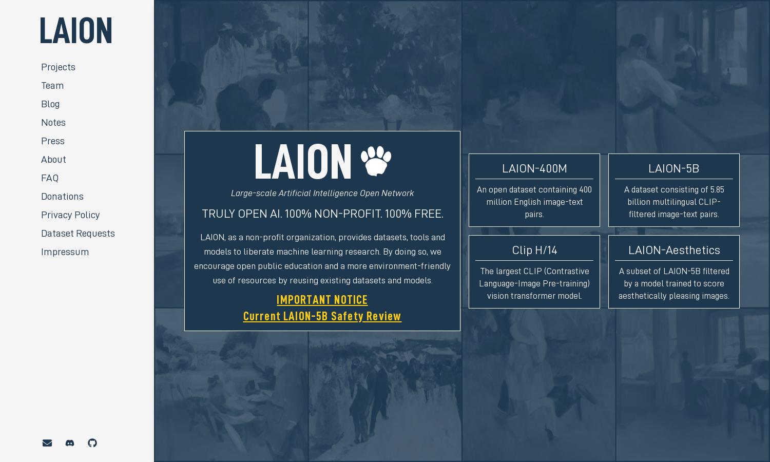 LAION Website