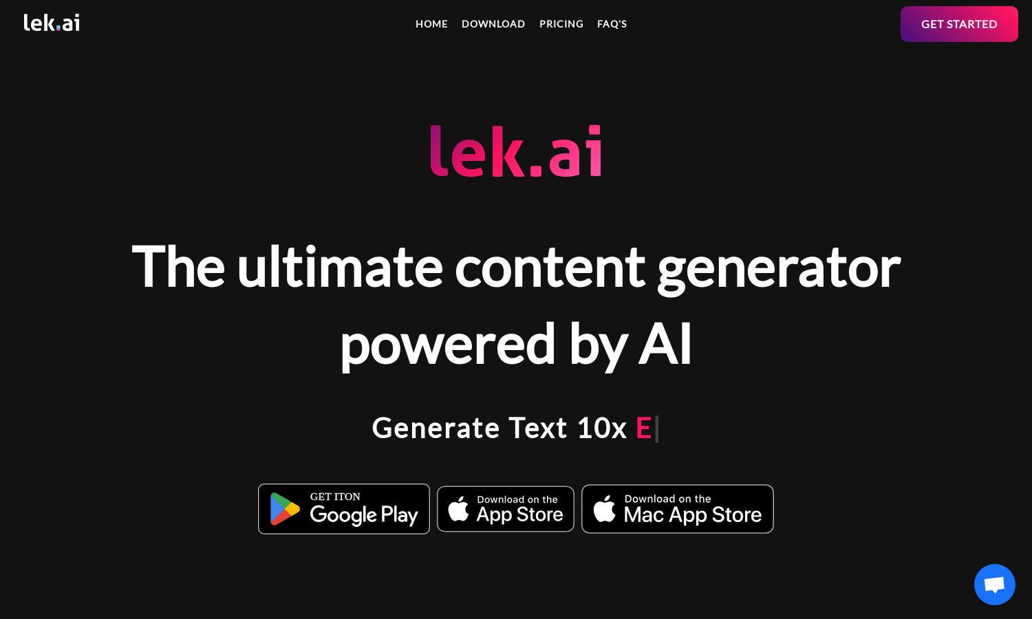 Lek.ai Website