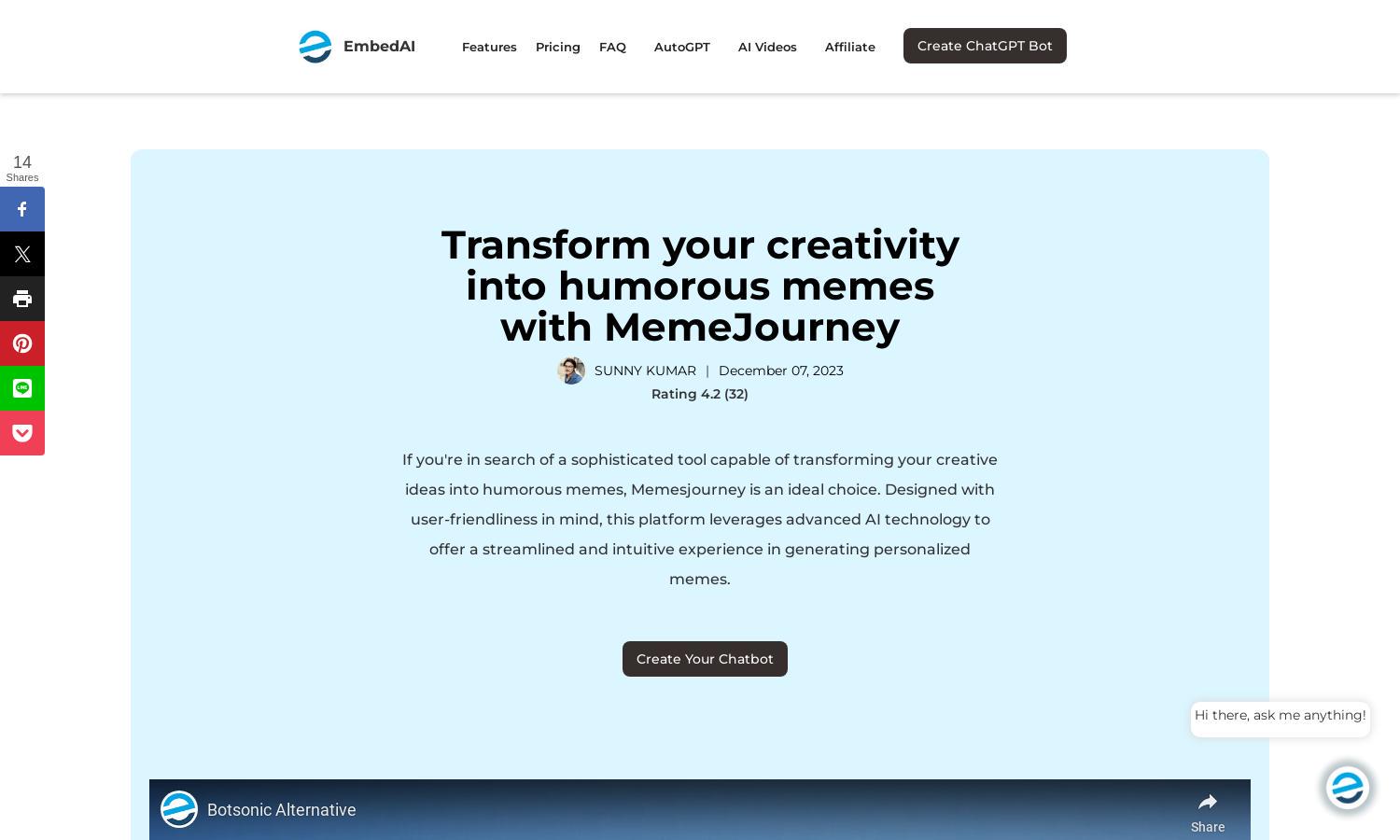 MemeJourney Website