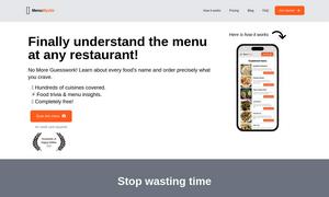 Menu Mystic Website