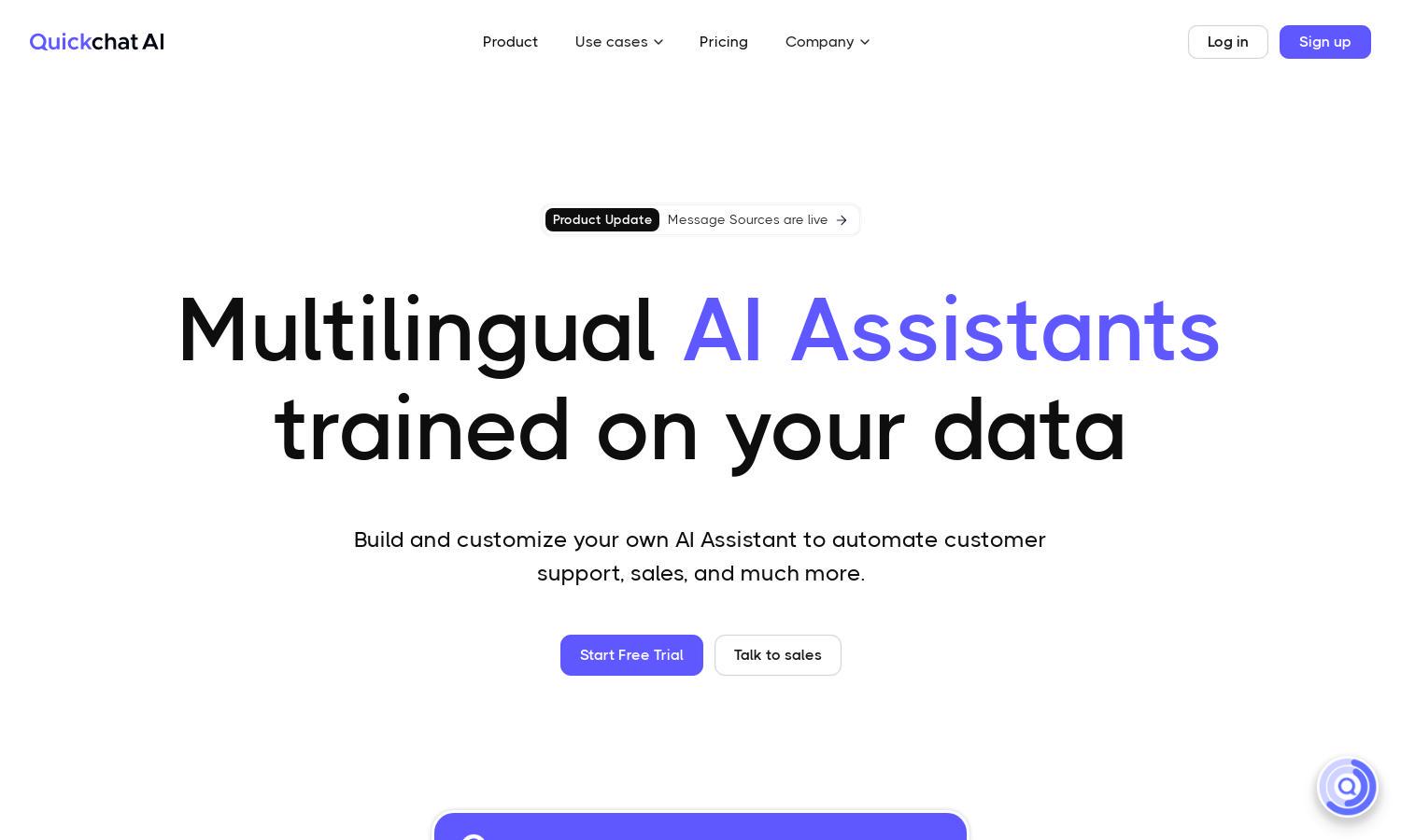 Quickchat AI Website