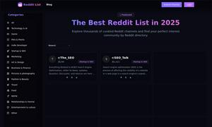 Reddit List Website