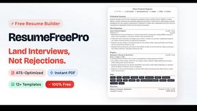 Resume Free Pro - product for AI Assistants